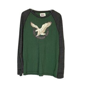 American Eagle Men's Distressed Long Sleeve T-shirt